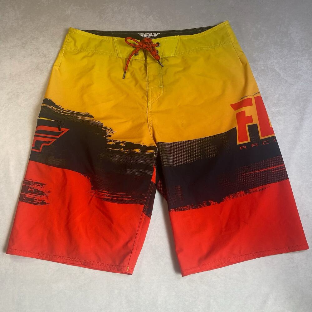 FLY RACING Mens 34 Swim Trunks Board Shorts